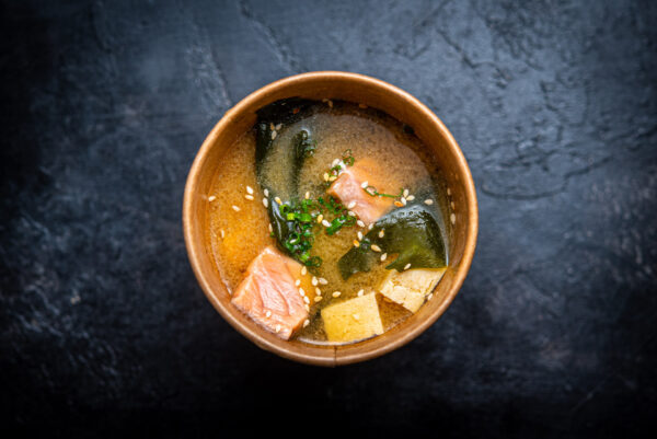 Miso Soup with Salmon